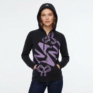 TNA Black and Purple Zip-Up Hoodie (M)